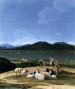 Wilhelm von Kobell View of Lake Tegern china oil painting reproduction